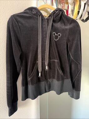 Disney Parks Y2K WDW Velour Zip Up Hoodie Size S